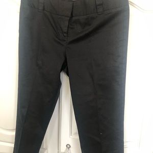 J Crew Black Bi-Stretch Cotton Cropped Dress Pants 6 Petite City Fit